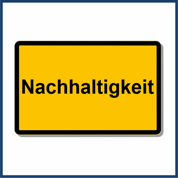 Piktogramm Ortsschild "Nachhaltigkeit"