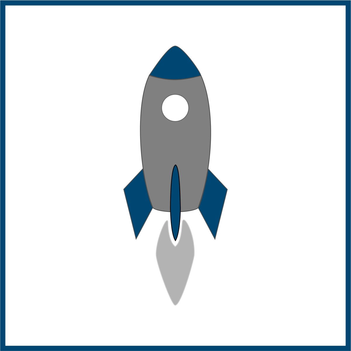 Piktogramm einer Rakete