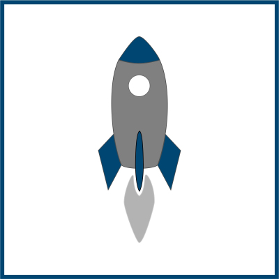 Piktogramm einer Rakete