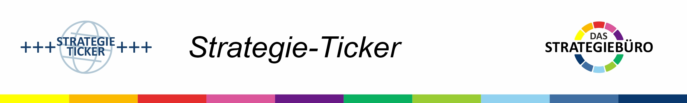 Logo Das Strategiebüro mit Text "Strategie-Ticker"
