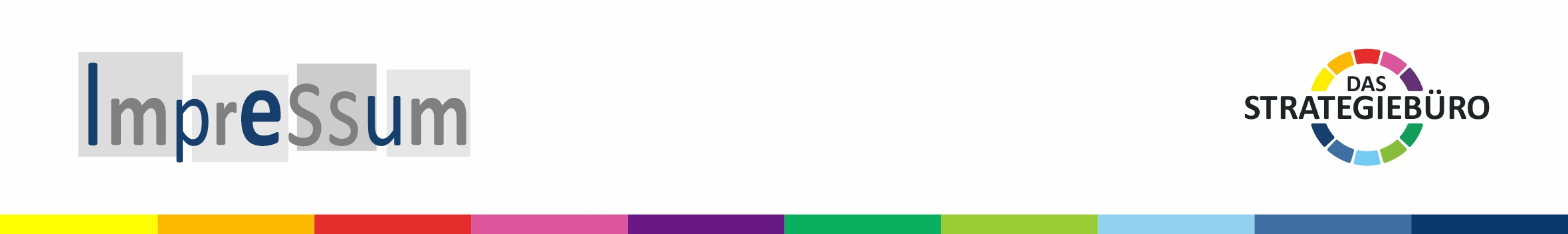 Logo Das Strategiebüro mit dem Text "Impressum"