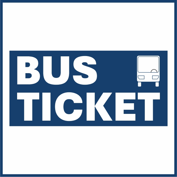 Piktogramm eineer Busfahrkarte.