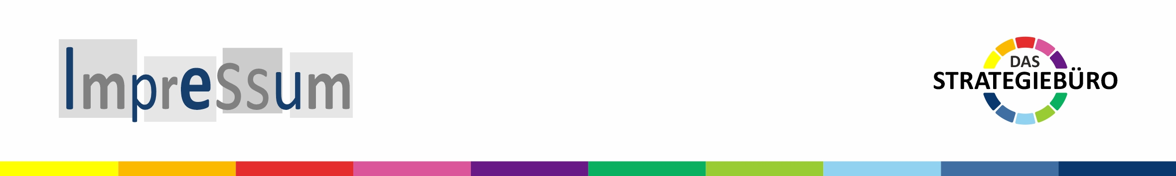 Logo Das Strategiebüro mit dem Text "Impressum"