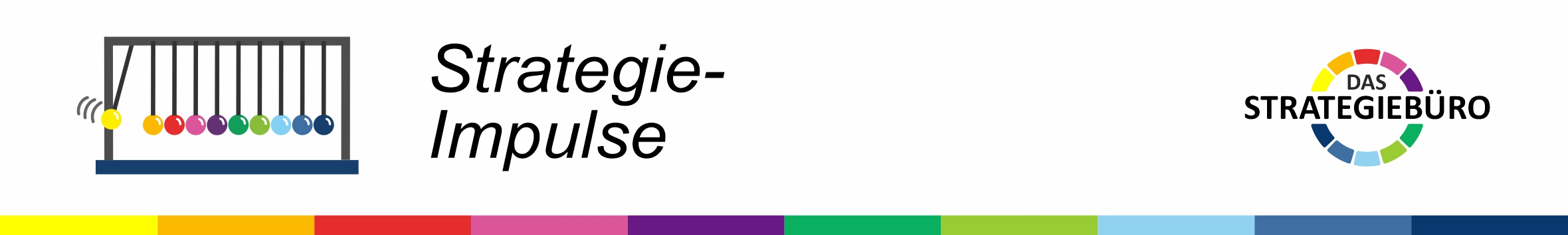 Logo of Das Strategiebüro with the text "Strategie-Impulse"